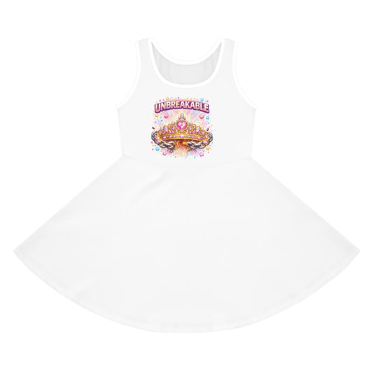Carousel Ride Girls Sundress | Cute Carousel Graphic Tank Dress for Kids