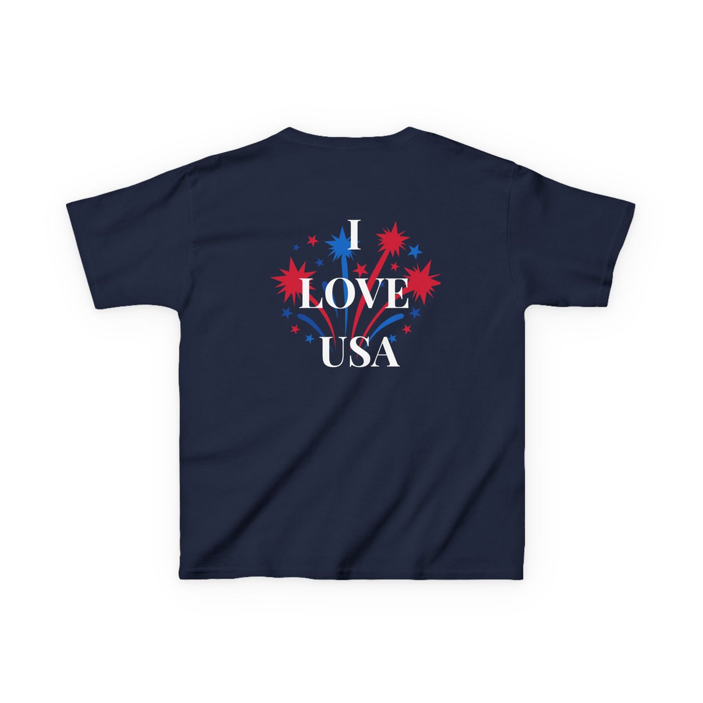 America 250 Kids Tee | Patriotic Fireworks Fourth of July Shirt