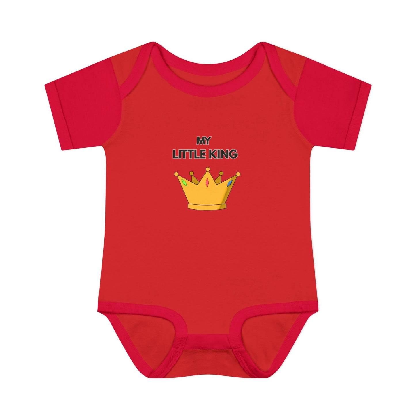 Infant Bodysuit — "My Little King" Baby Onesie