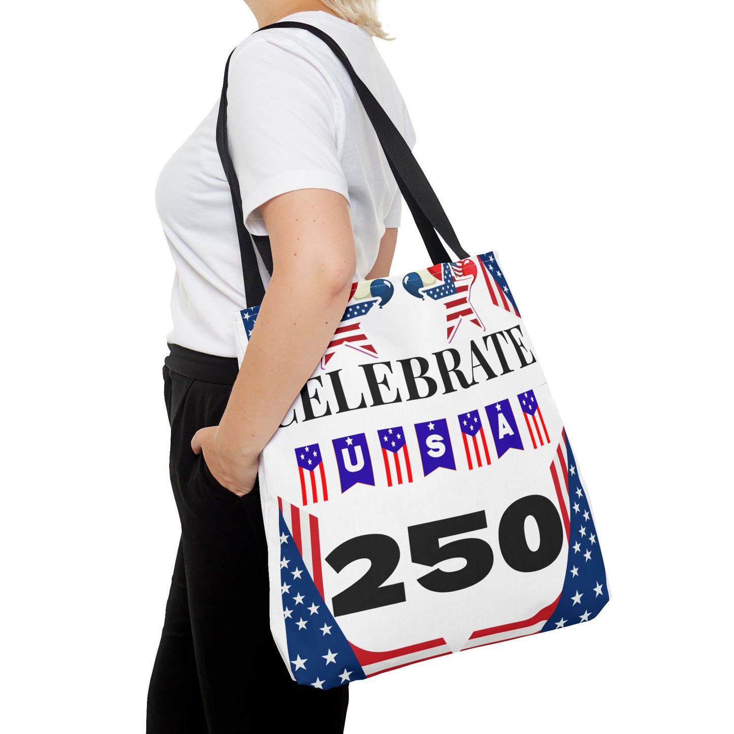 Celebrate USA 250 Tote Bag | 4th of July bag for firework