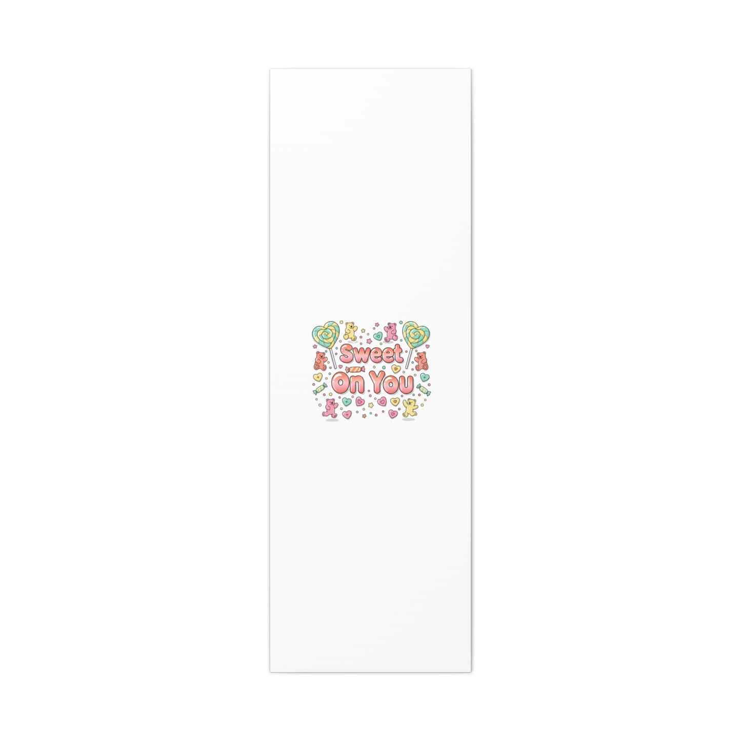 Sweet On You Canvas | Valentine Candycore heart candy pattern, pastel snackcore art