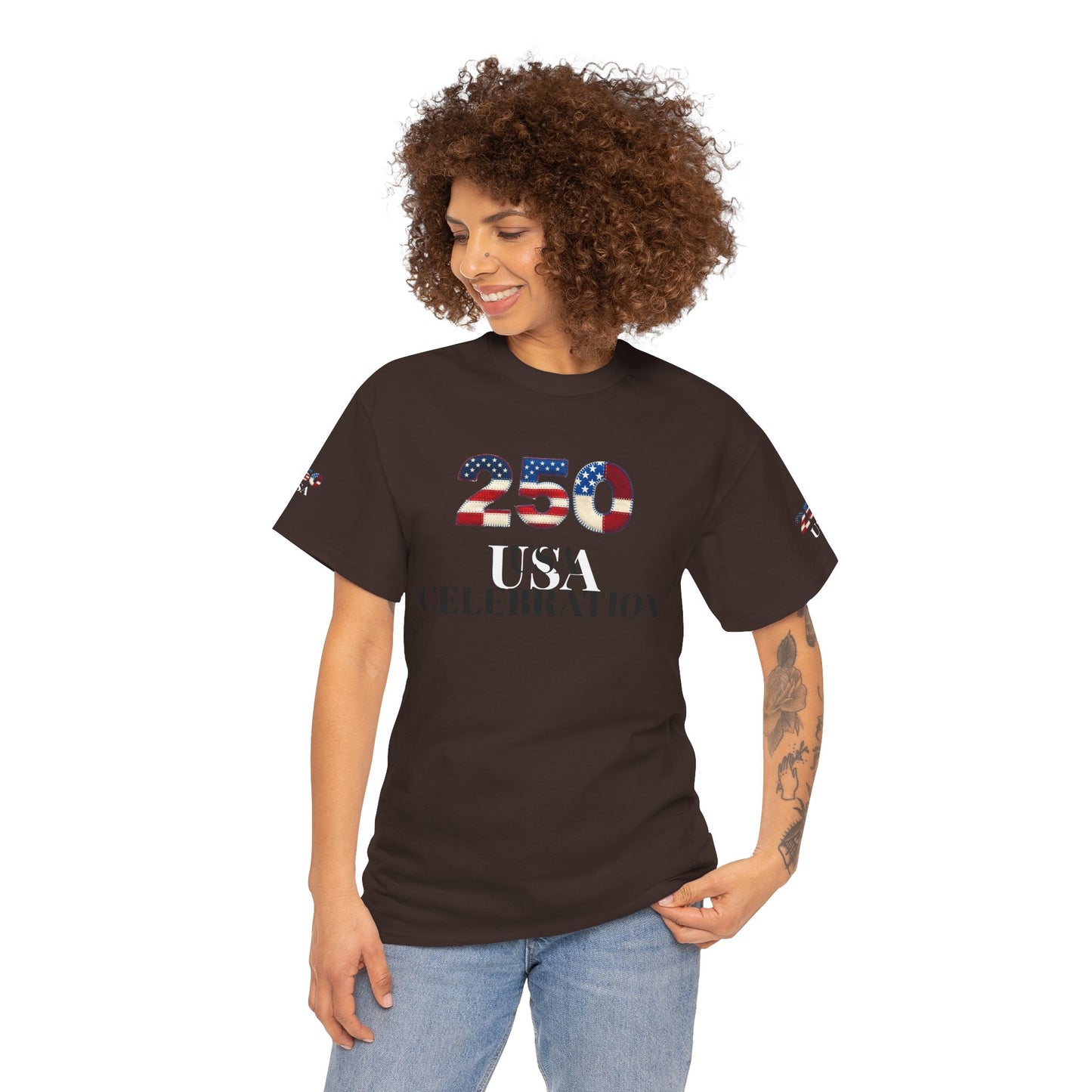 250 USA Celebration T‑Shirt — Patriotic 4th of July Tee