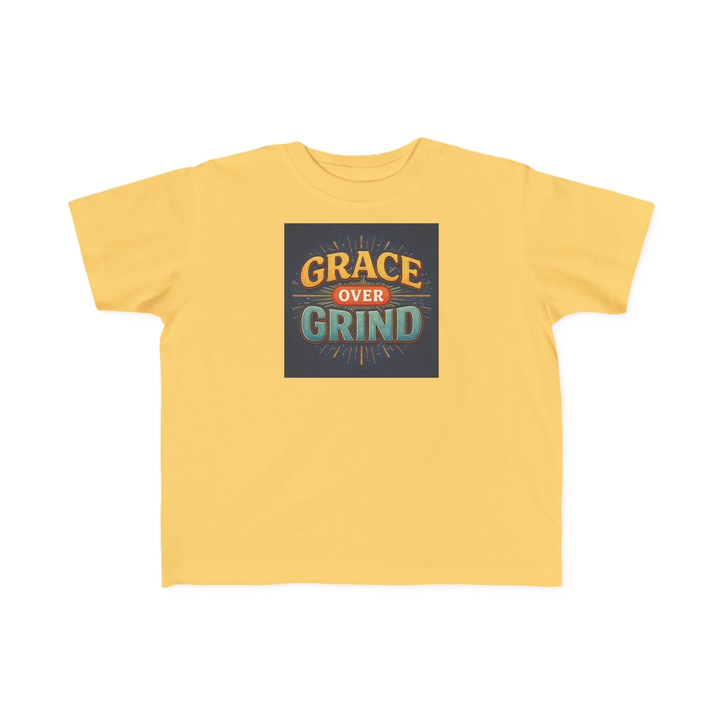 Grace Over Grind Retro Inspirational Toddler T-Shirt