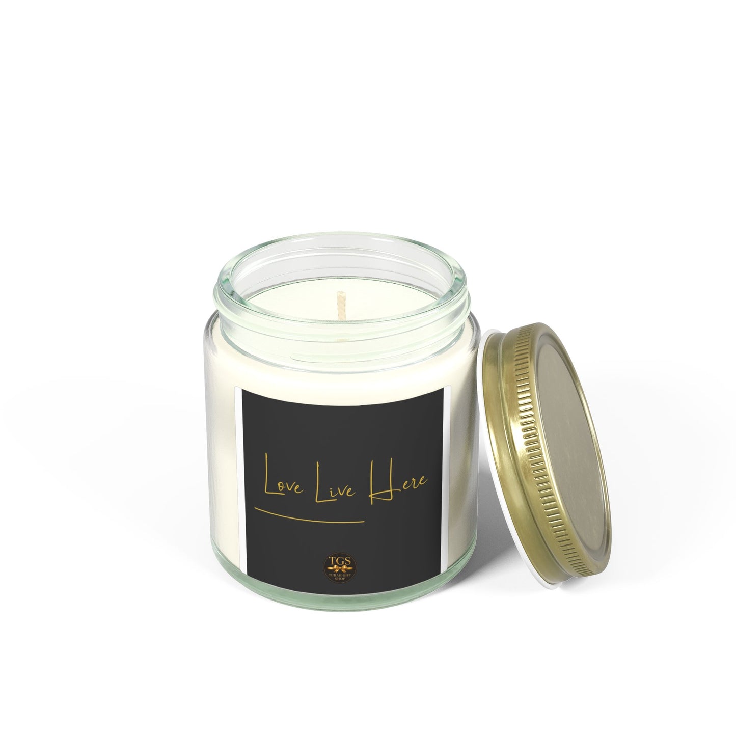 Love Lives Here Candle | Scented Coconut Apricot Wax 4oz 9oz