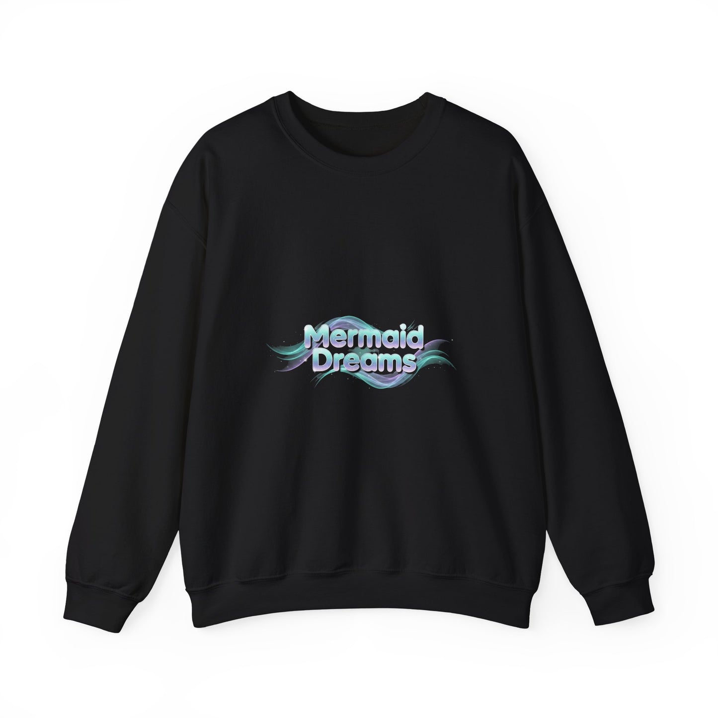 Mermaid Dreams Sweatshirt | iridescent text, pearly word accent