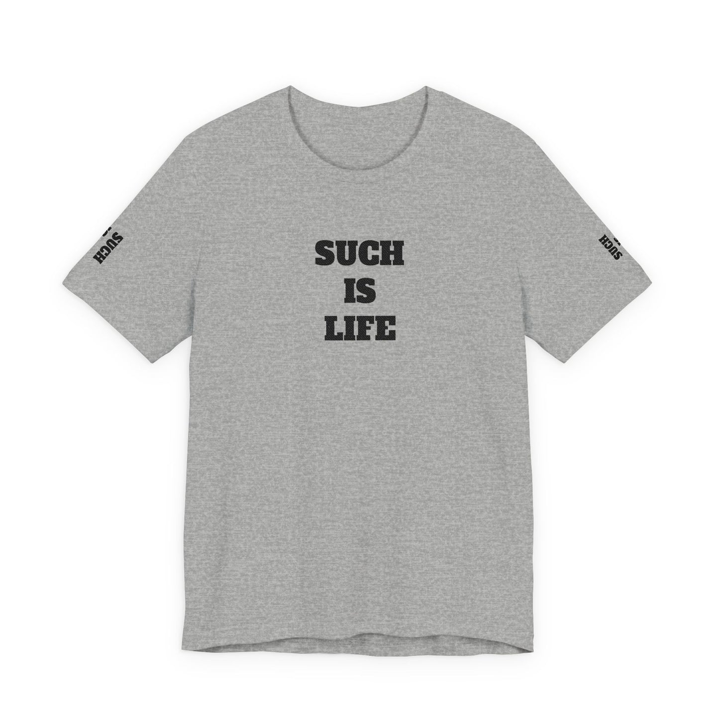 Such Is Life tee | Minimalist typographic shirt, black text on white