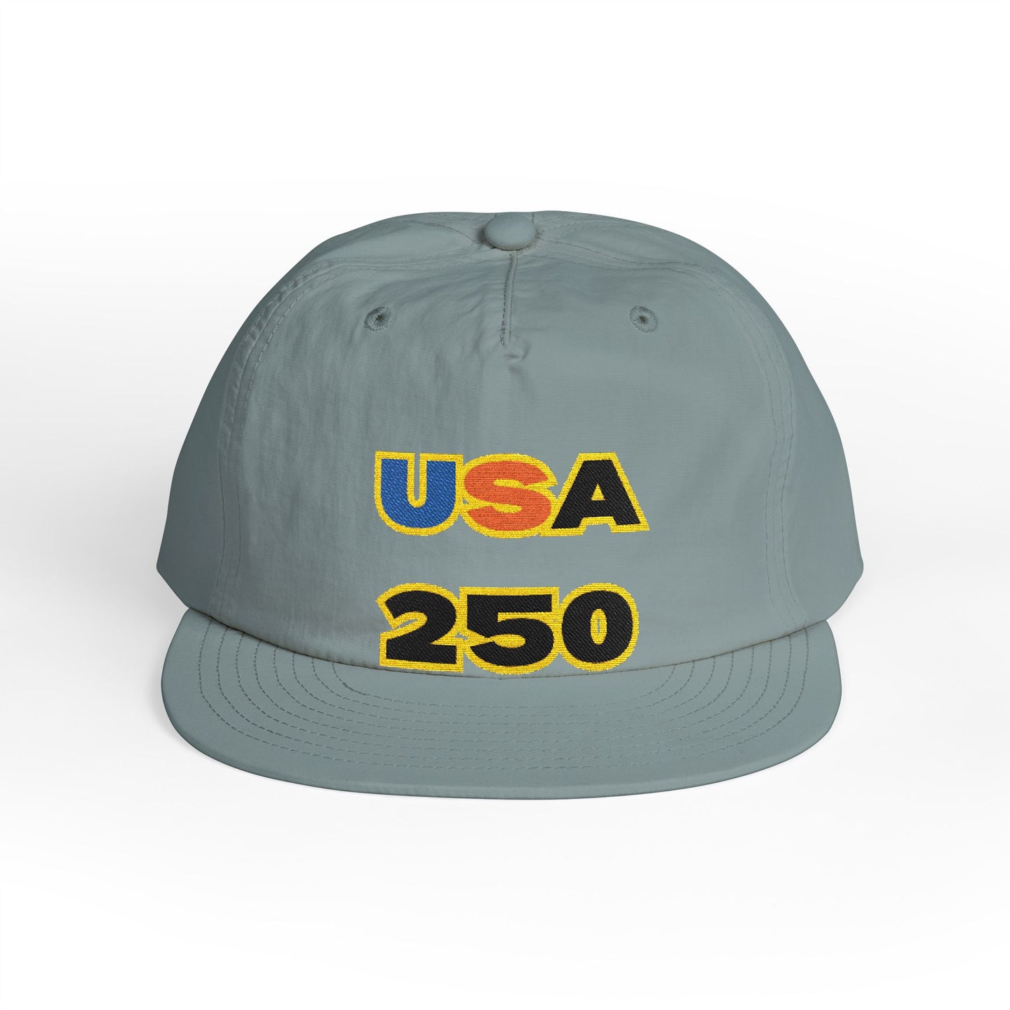USA 250 Surf Cap | Embroidered Trucker Hat, White Snapback