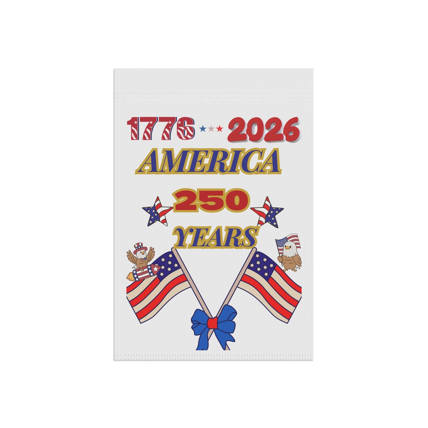 1776-2026 America 250 Years celebration banner | Patriotic Flag House Banner