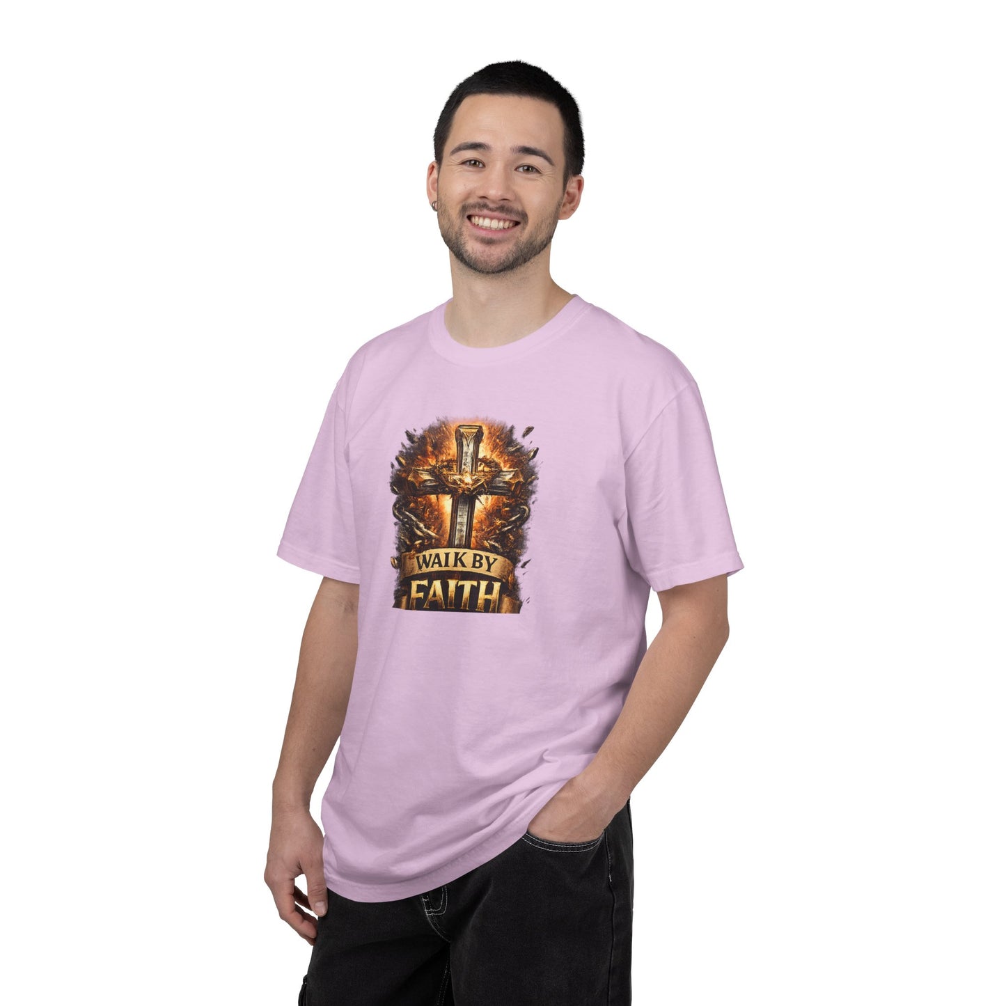 Walk By Faith T-Shirt — Christian Armor Graphic Tee