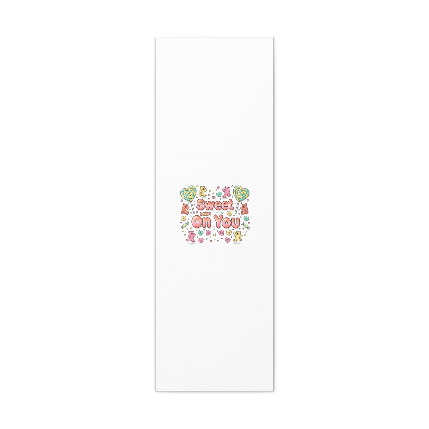 Sweet On You Canvas | Valentine Candycore heart candy pattern, pastel snackcore art