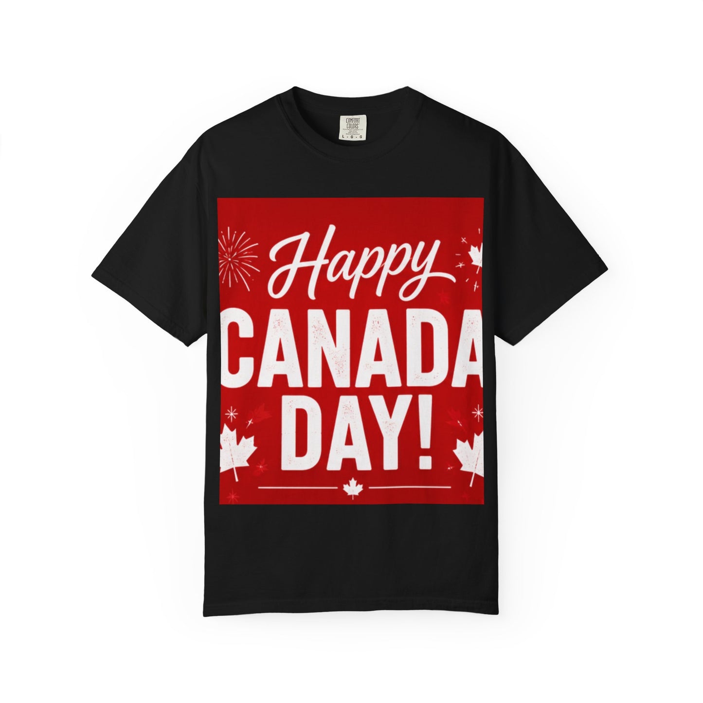 Happy Canada Day T-Shirt — Red Maple Leaf Canada Day Tee