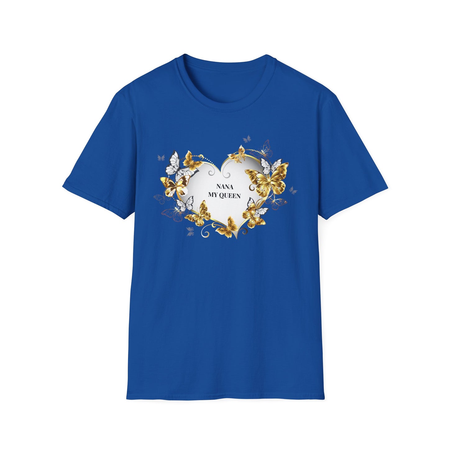 Nana My Queen Butterfly Heart T-Shirt — Grandma Mother's Day Gift