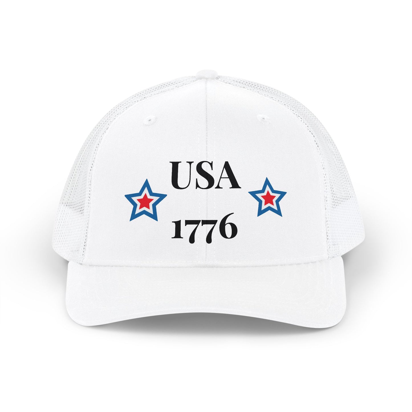 USA 1776 Snapback Cap | Patriotic Stars Trucker Hat