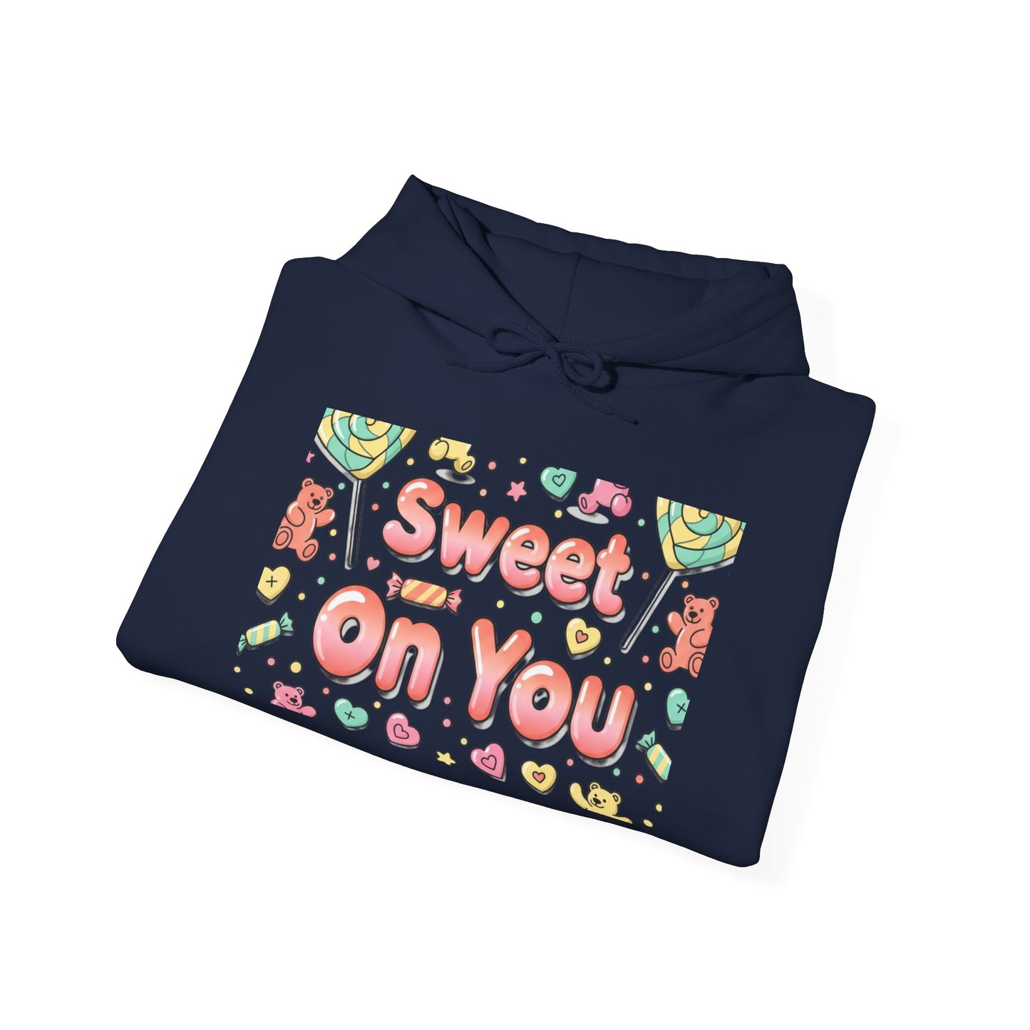Sweet on You Hooded Sweatshirt | Cute Script Typography, Valentine Inspired