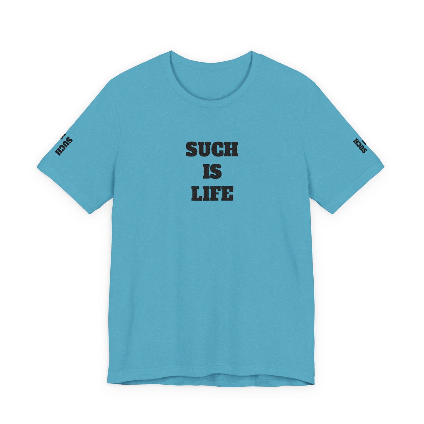Such Is Life tee | Minimalist typographic shirt, black text on white