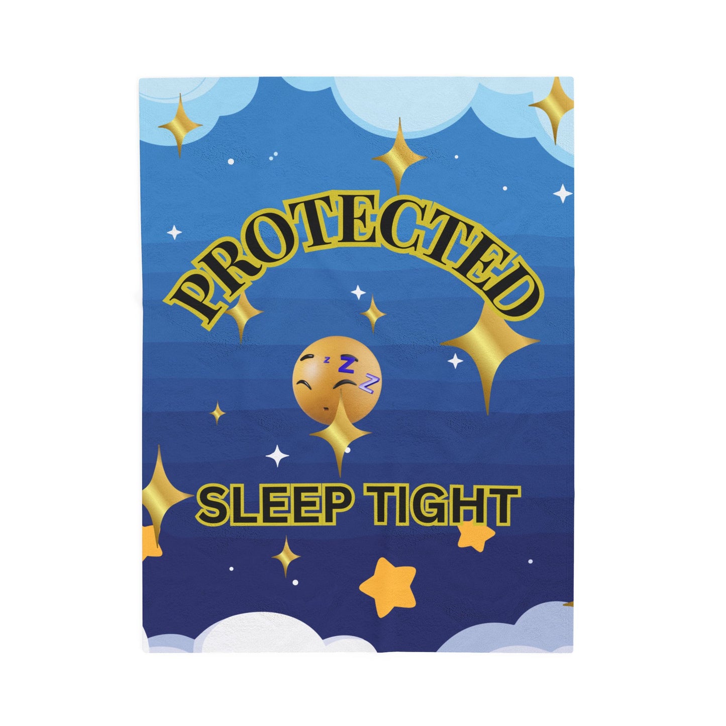 Protected Sleep Tight Velveteen Plush Blanket