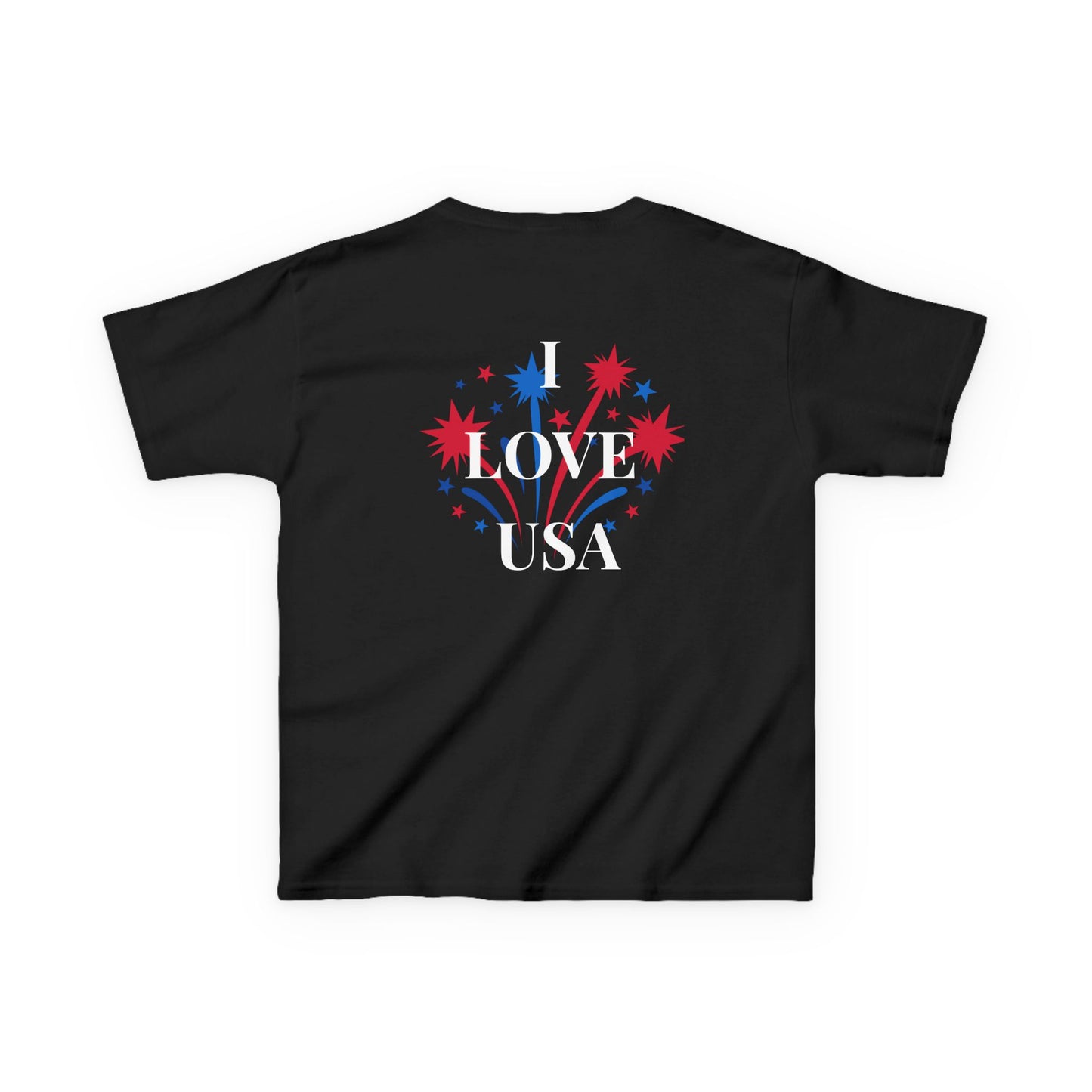 America 250 Kids Tee | Patriotic Fireworks Fourth of July Shirt
