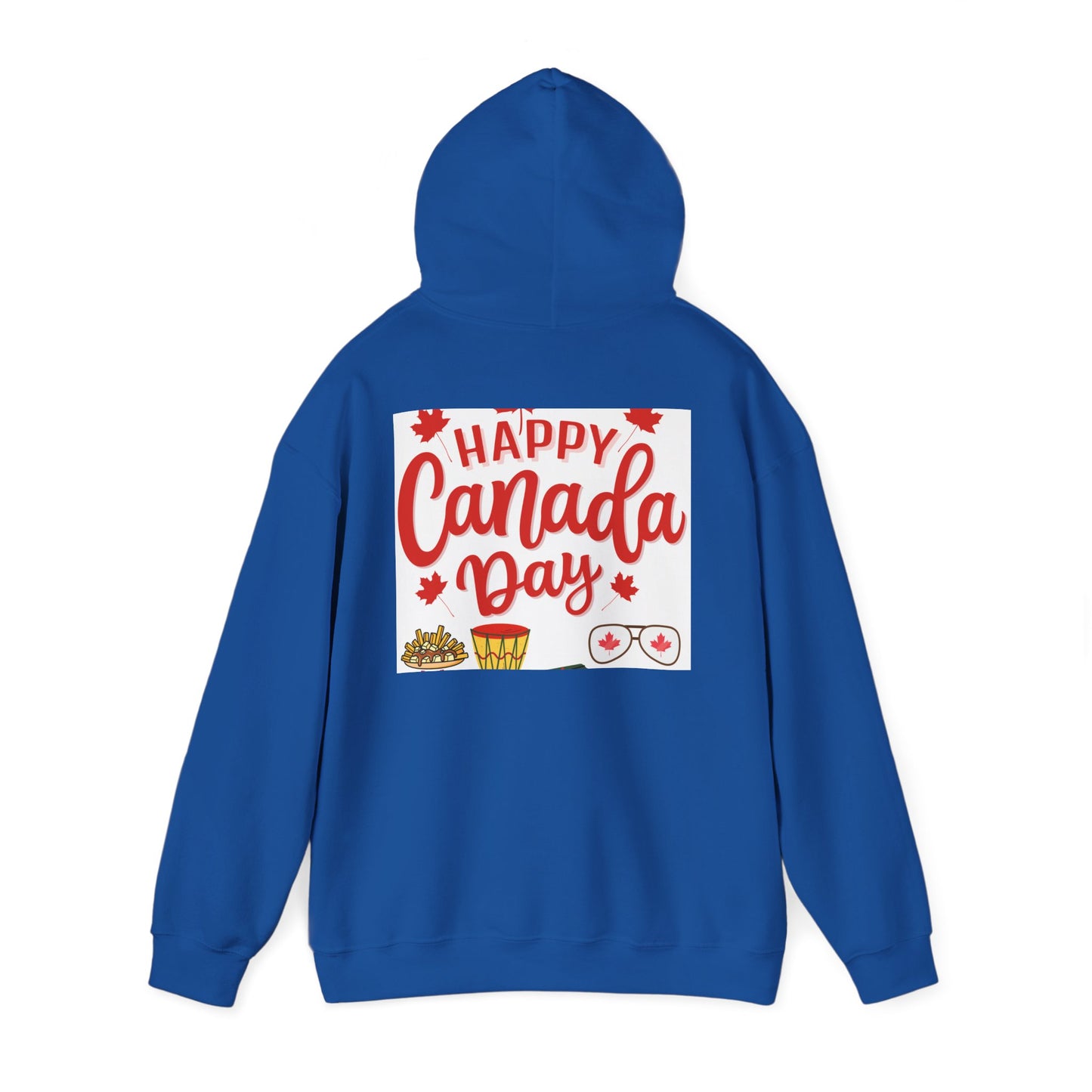 Canada Day Hoodie — "Happy Canada Day! Proud Canadian" Celebration Sweatshirt