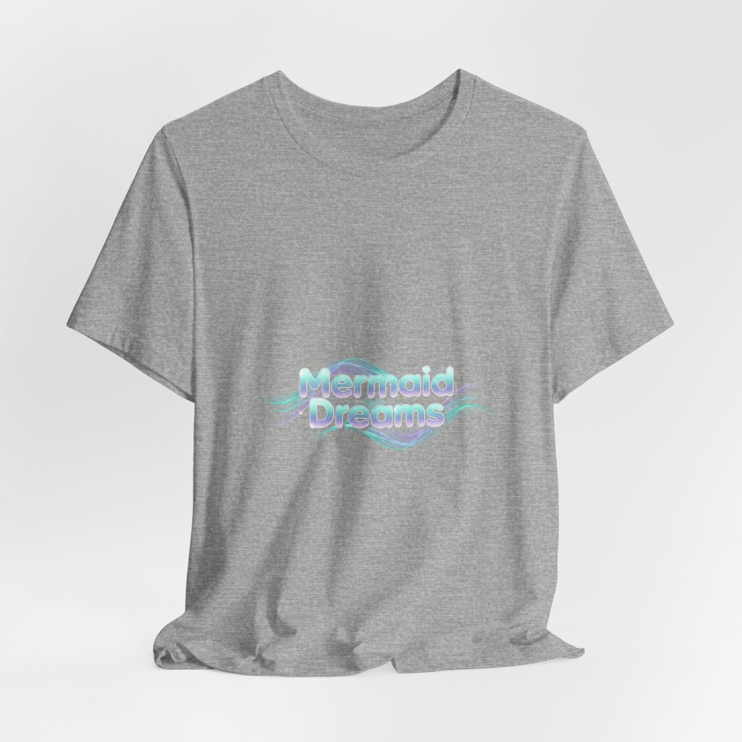 Mermaid Dreams tee | iridescent text, pearly word accent