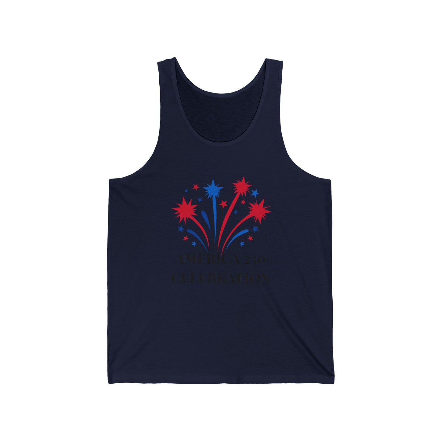 America 250 Celebration fireworks tank top | Patriotic 4th of July shirt