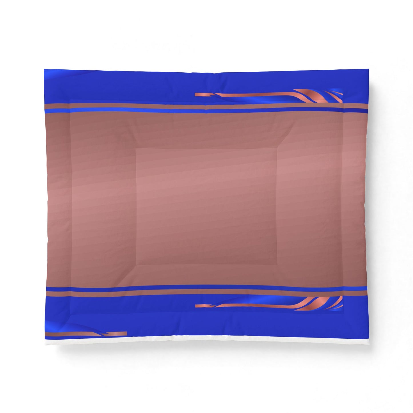 Brown and Blue Minimal Plush Comforter Cotton Comforter | Soft, Minimal Bedding