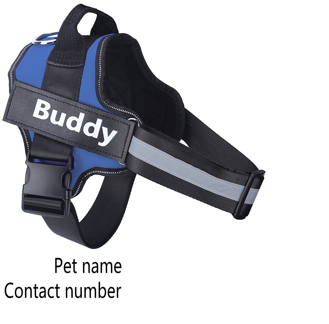Personalized  NO PULL  Pet Harness Vest For Small Large Dog Custom Patch Pet Supplies