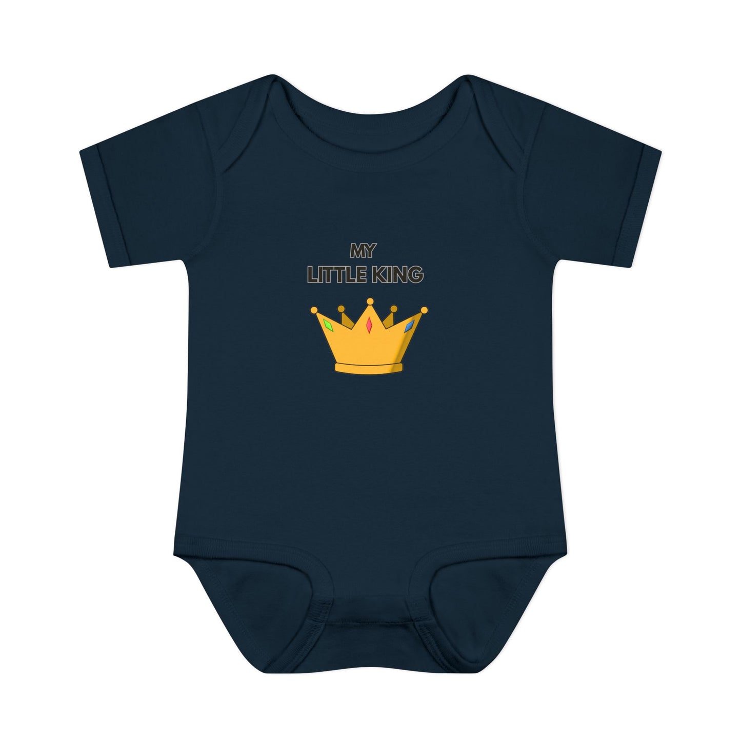 Infant Bodysuit — "My Little King" Baby Onesie