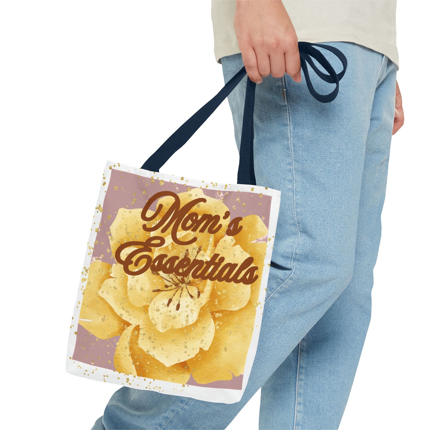 Mom Tote Bag | Mother’s Day Gift | Blush Pink Gold Minimal Tote | Everyday Mom Bag