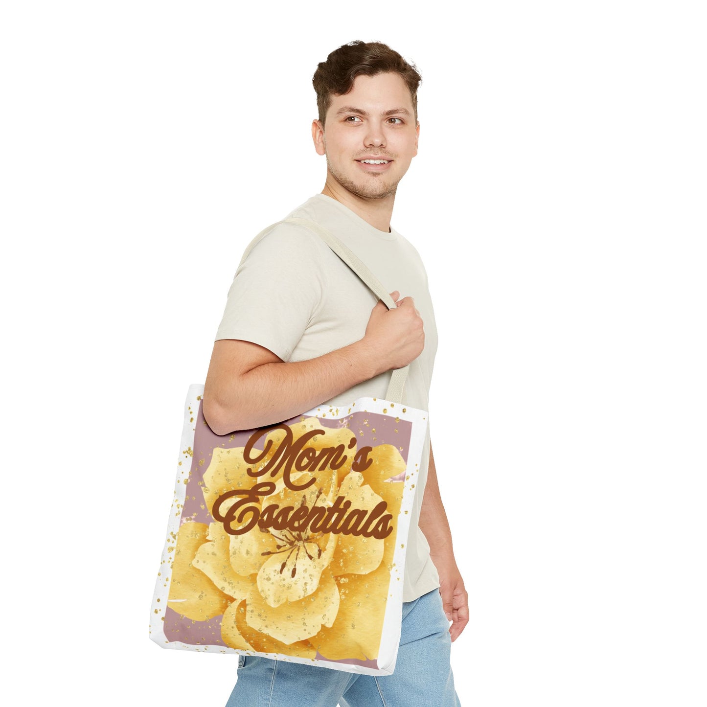 Mom Tote Bag | Mother’s Day Gift | Blush Pink Gold Minimal Tote | Everyday Mom Bag