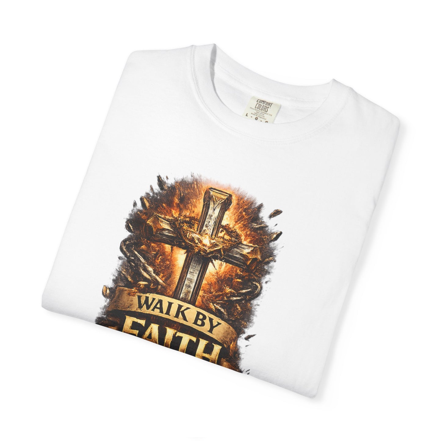Walk By Faith T-Shirt — Christian Armor Graphic Tee