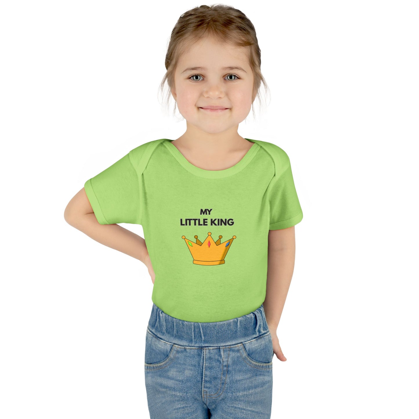 Infant Bodysuit — "My Little King" Baby Onesie