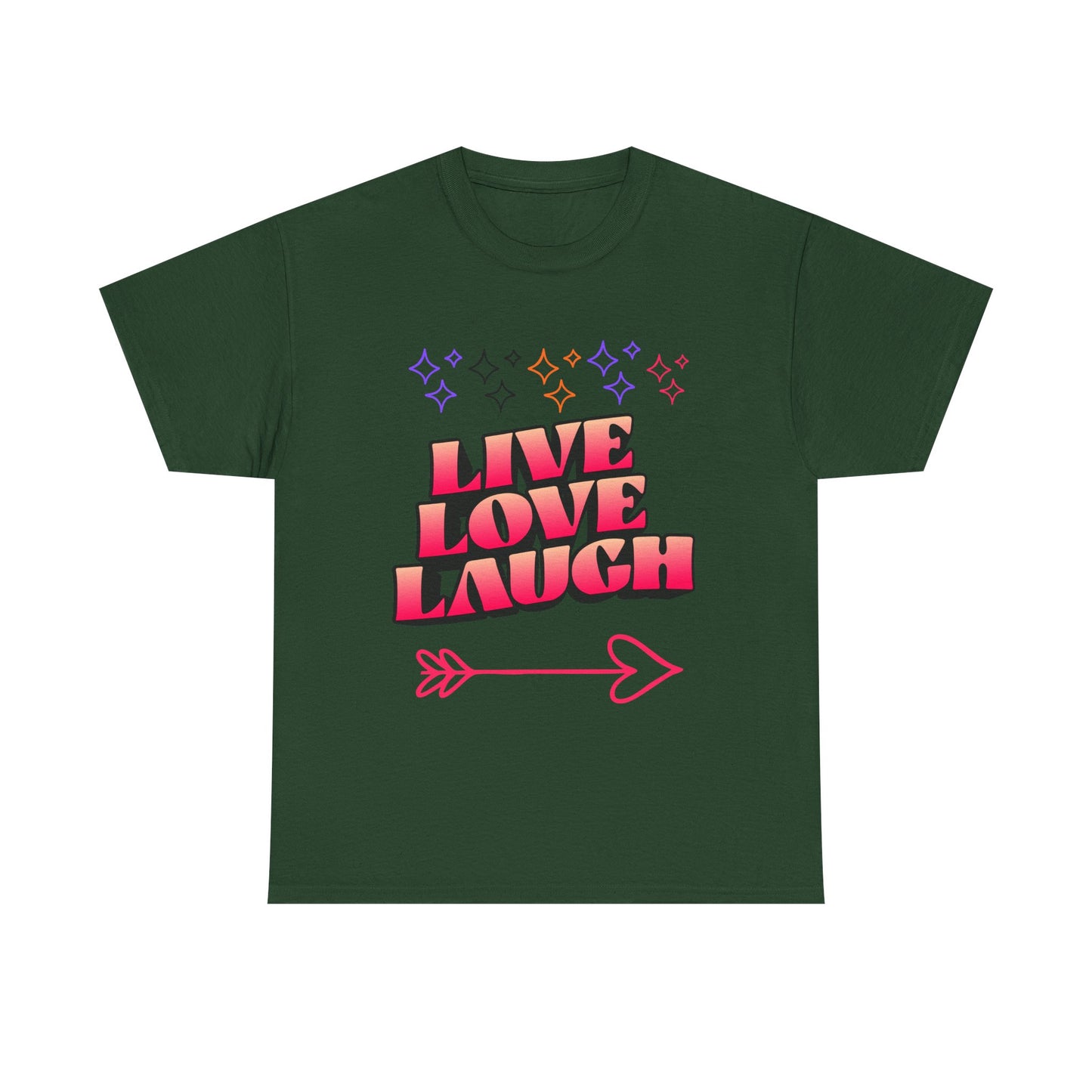 Live Love Laugh Women's Tee — Inspirational Graphic T-Shirt