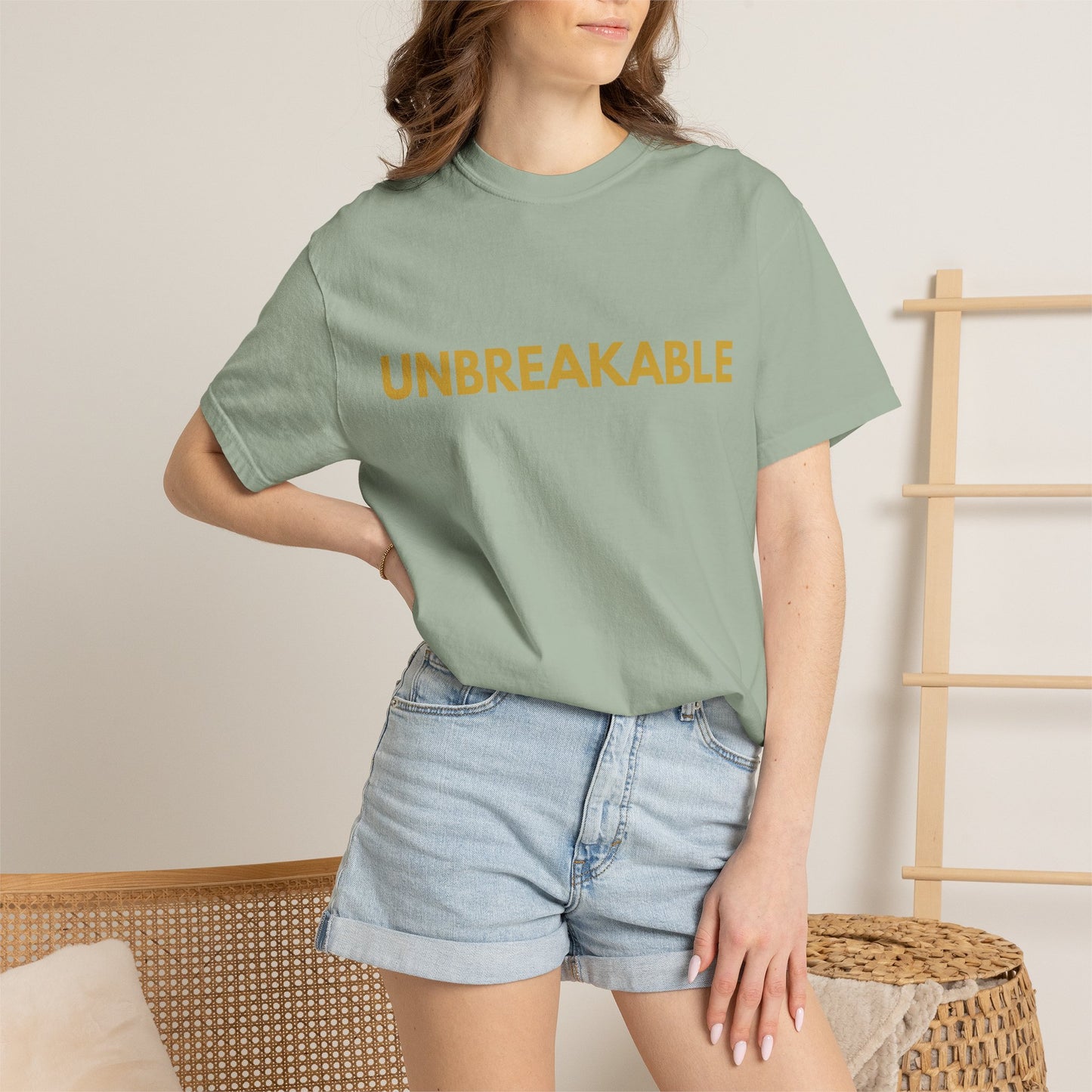 Resilience Tee — Minimalist Garment-Dyed T-Shirt for Calm Confidence