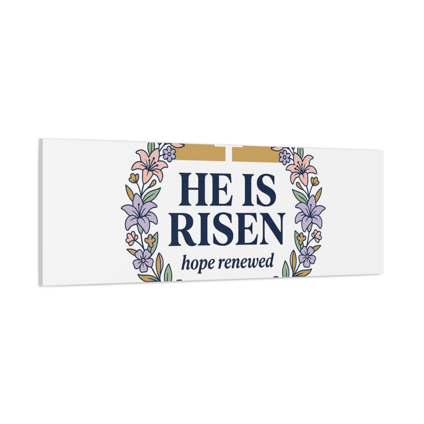 He Is Risen Canvas | Christian Easter Wall Art, Resurrection Scripture