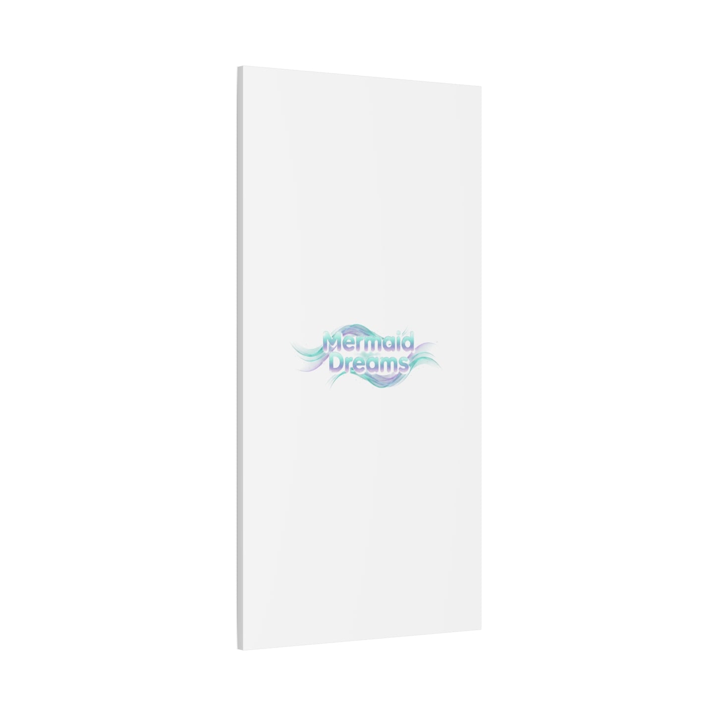 Mermaid Dreams Matte Canvas | iridescent text, pearly word accent