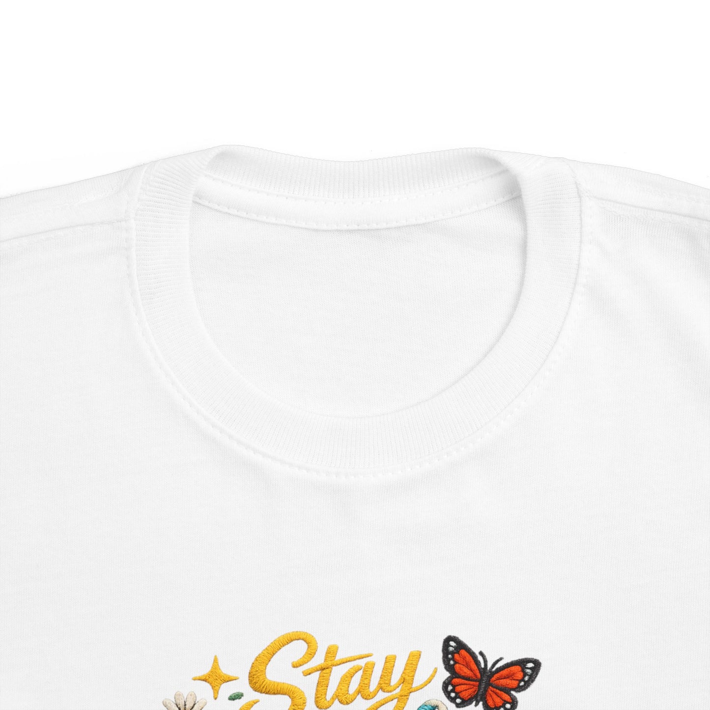 Dream Big Babe Toddler Tee | Retro Floral Butterfly Graphic