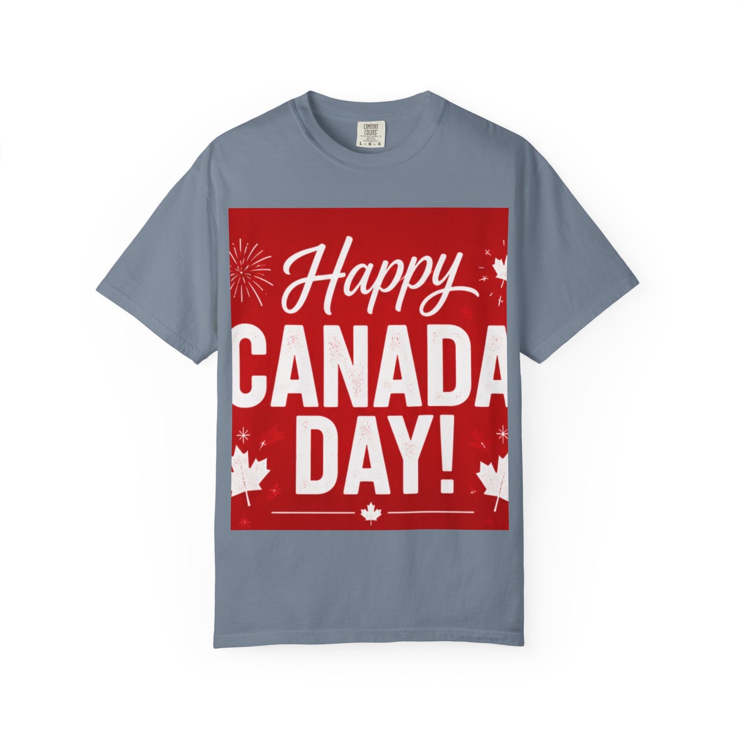 Happy Canada Day T-Shirt — Red Maple Leaf Canada Day Tee