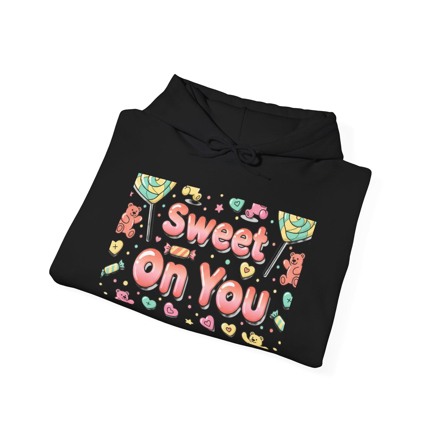 Sweet on You Hooded Sweatshirt | Cute Script Typography, Valentine Inspired