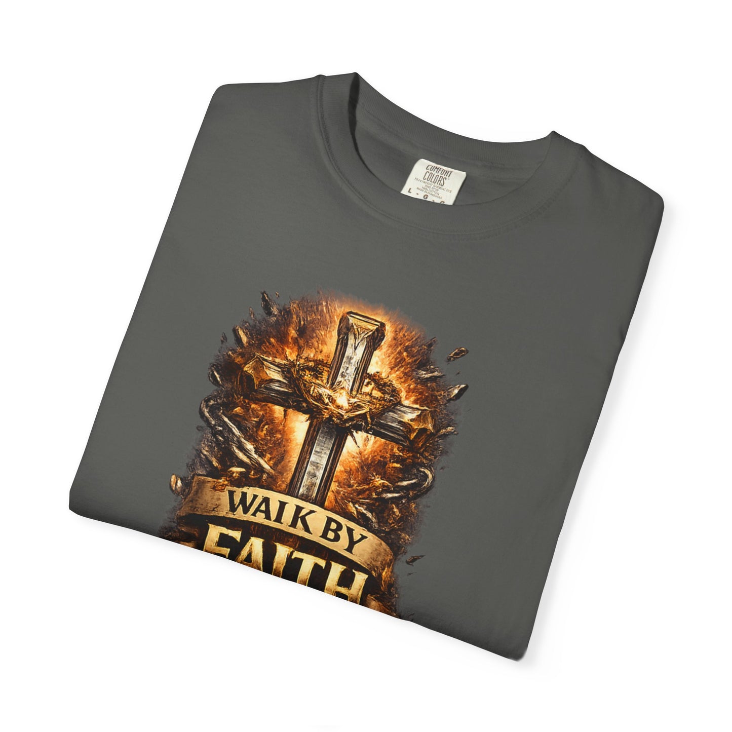 Walk By Faith T-Shirt — Christian Armor Graphic Tee