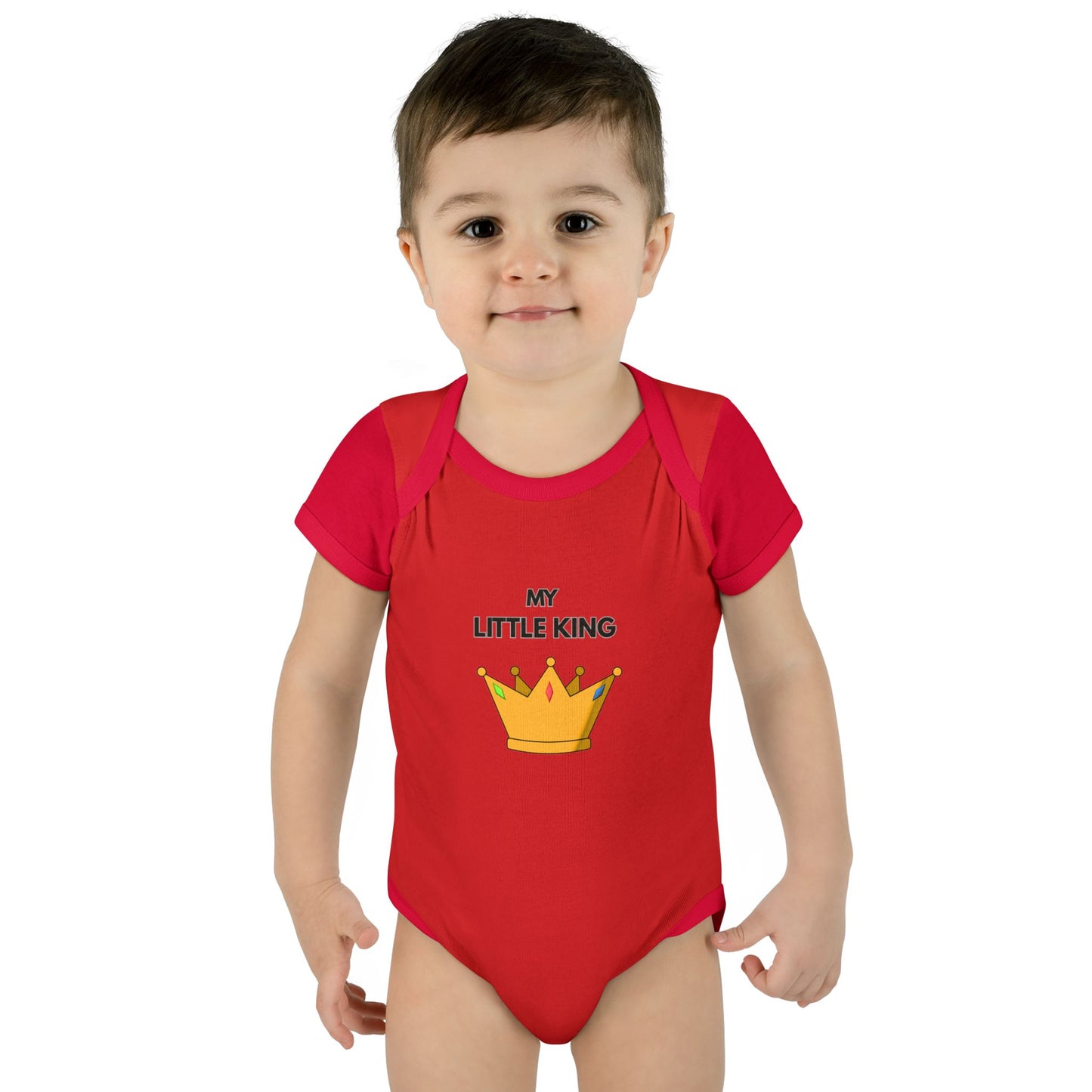 Infant Bodysuit — "My Little King" Baby Onesie