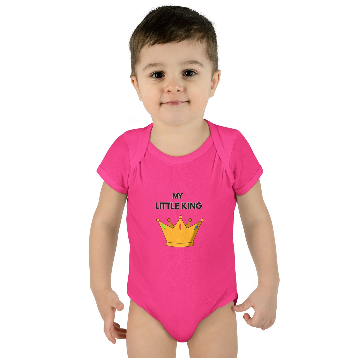 Infant Bodysuit — "My Little King" Baby Onesie