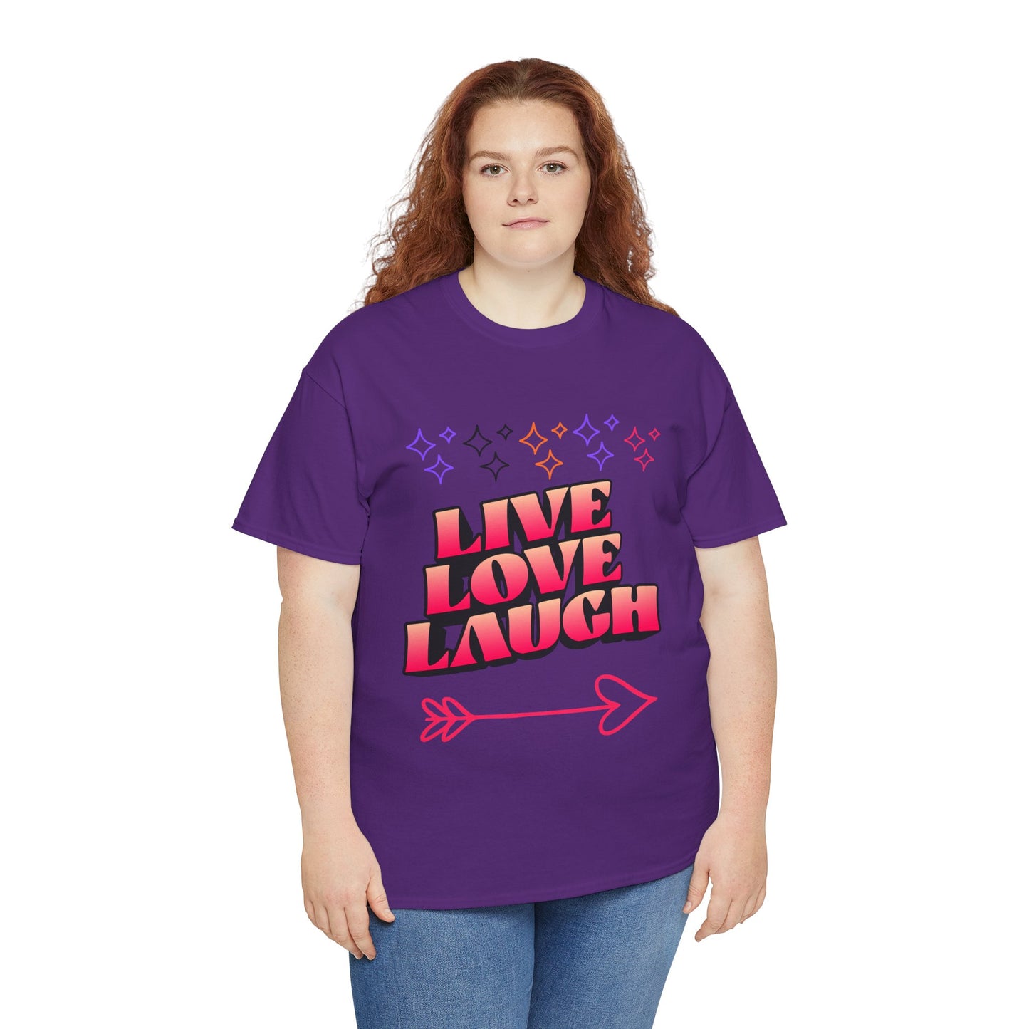 Live Love Laugh Women's Tee — Inspirational Graphic T-Shirt