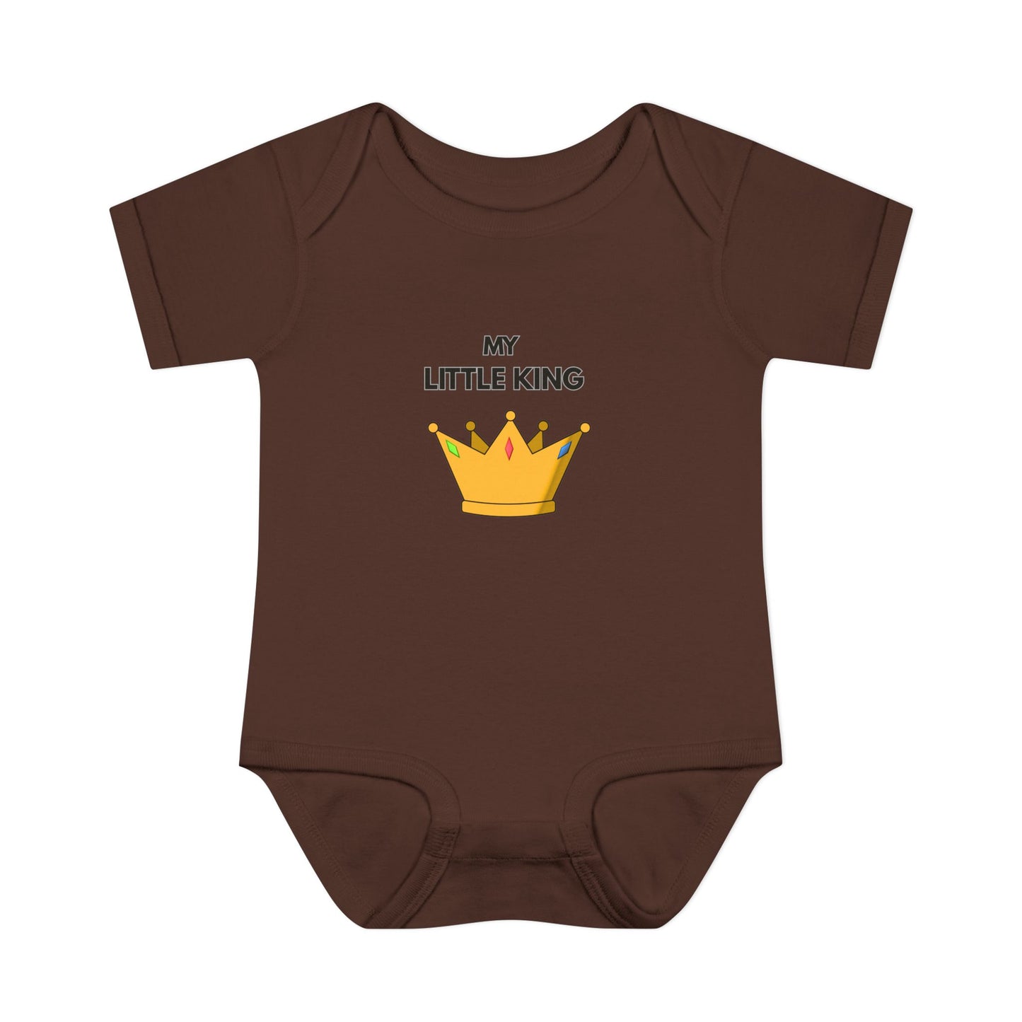 Infant Bodysuit — "My Little King" Baby Onesie