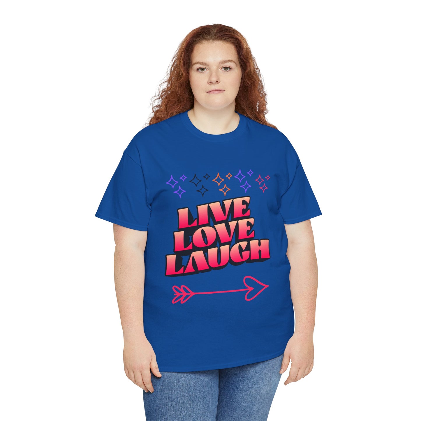 Live Love Laugh Women's Tee — Inspirational Graphic T-Shirt