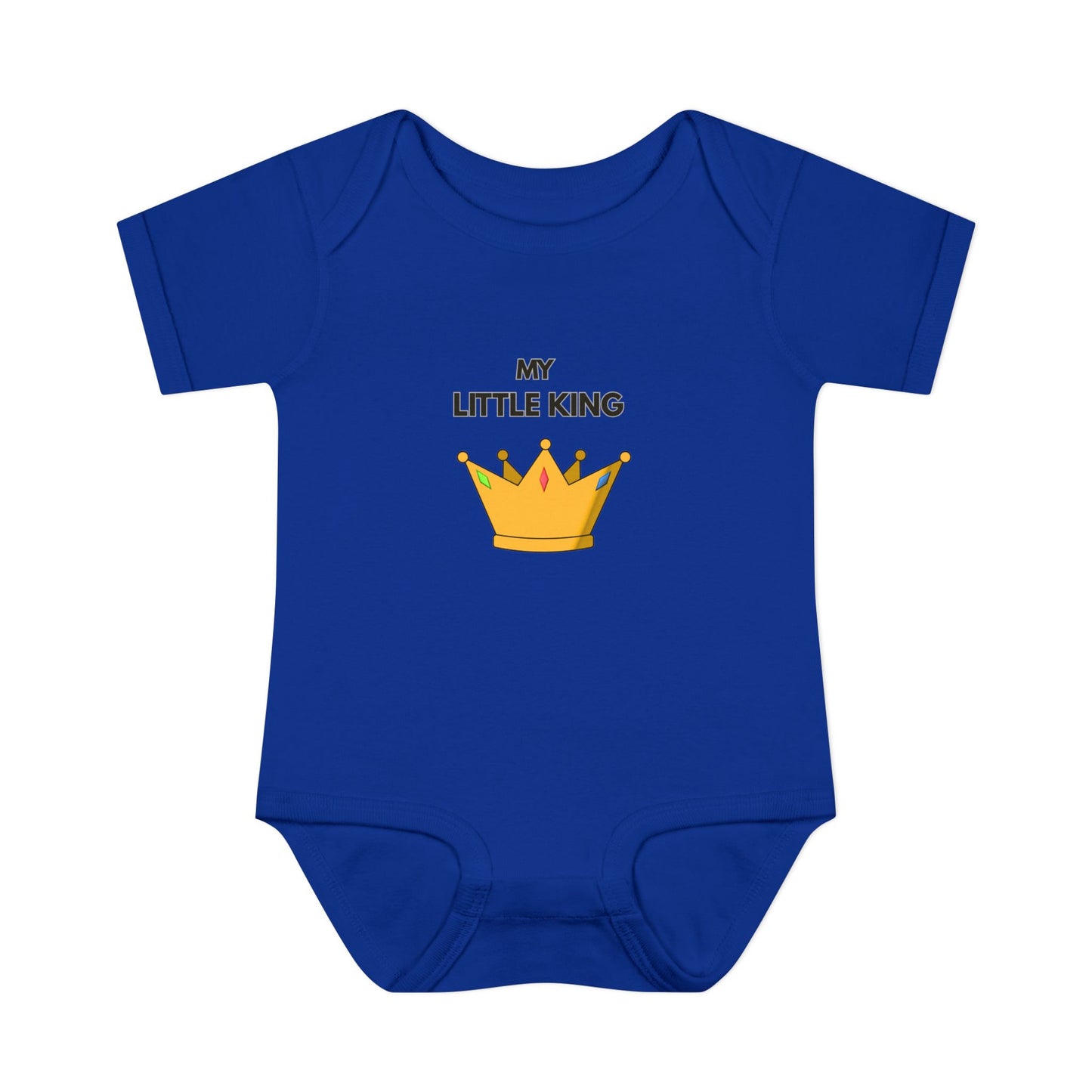 Infant Bodysuit — "My Little King" Baby Onesie