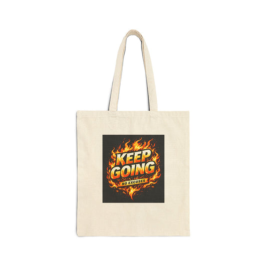 MOTIVATINAL Cotton Canvas Tote Bag