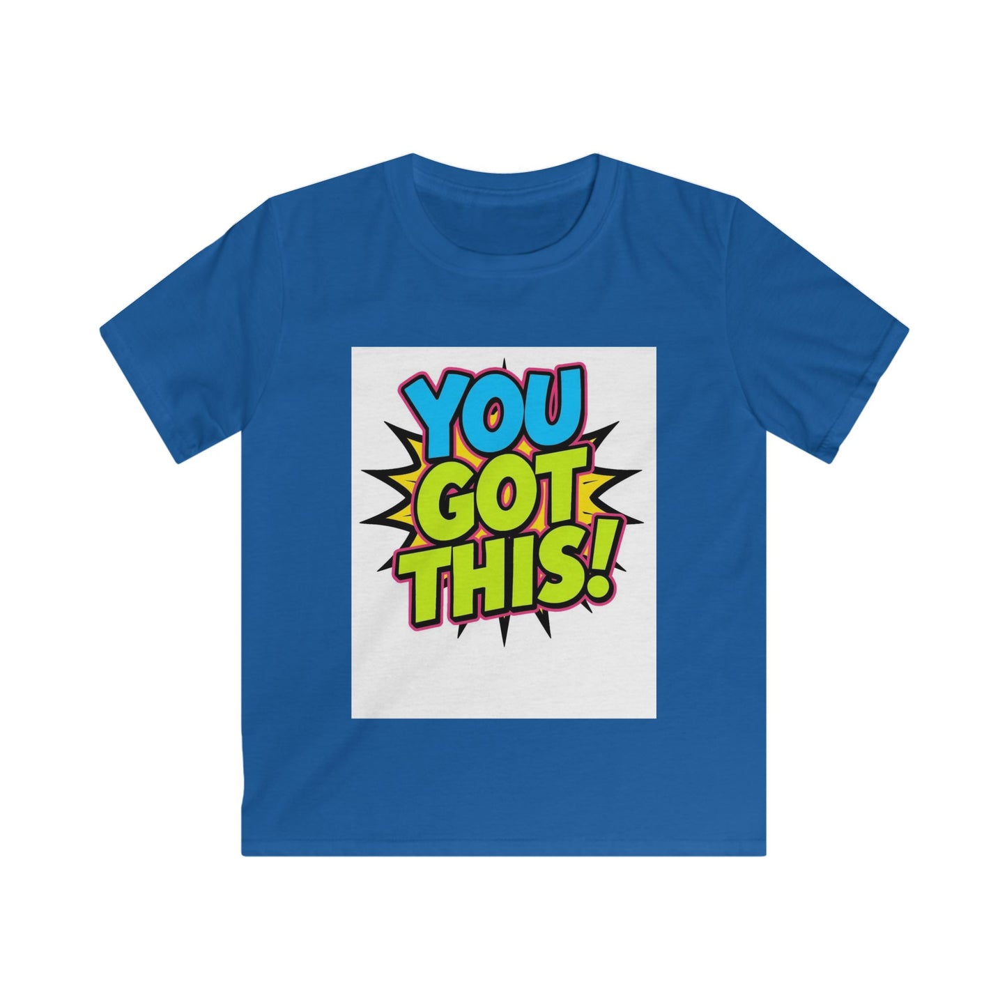 Kids T-Shirt — "You Got This!" Colorful Comic Motivational Tee
