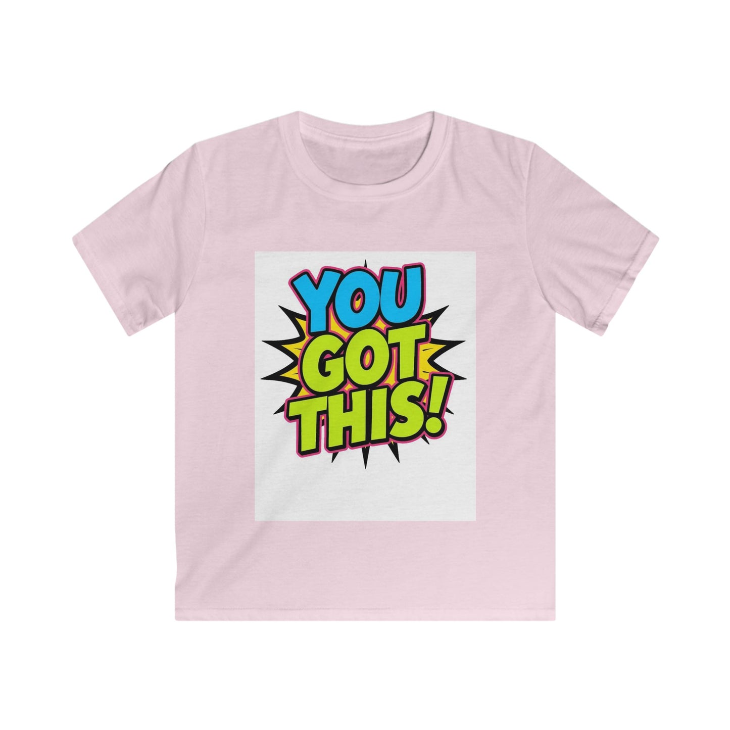 Kids T-Shirt — "You Got This!" Colorful Comic Motivational Tee
