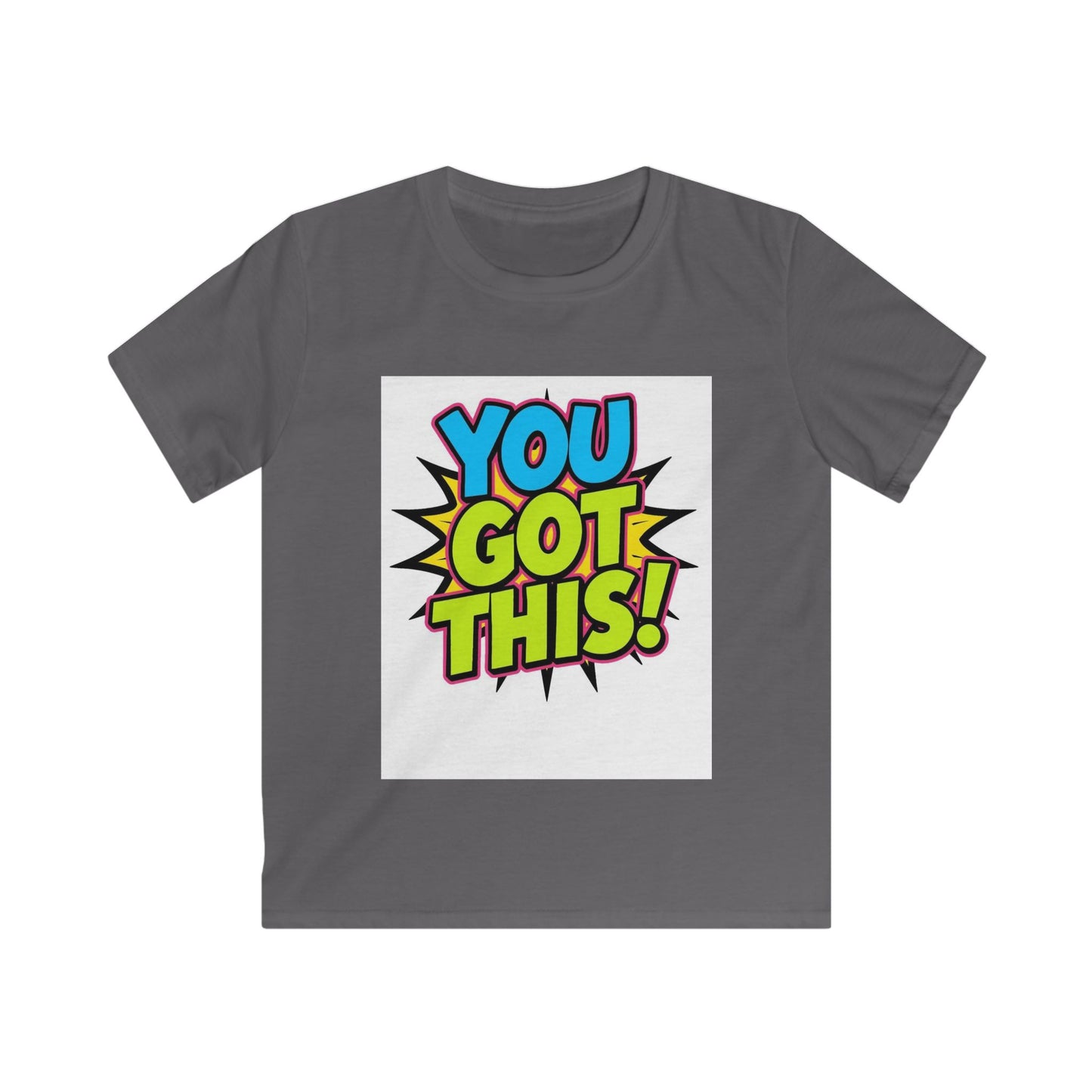 Kids T-Shirt — "You Got This!" Colorful Comic Motivational Tee
