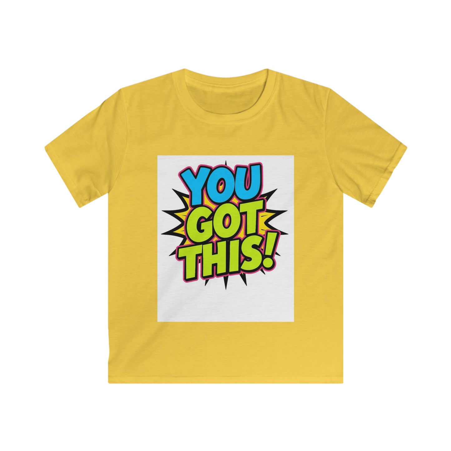 Kids T-Shirt — "You Got This!" Colorful Comic Motivational Tee